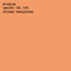 #F49C68 - Atomic Tangerine Color Image